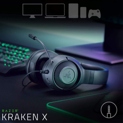 Razer Kraken X RZ04-02890100-R3M1 Kablolu Siyah Gaming Kulaklık
