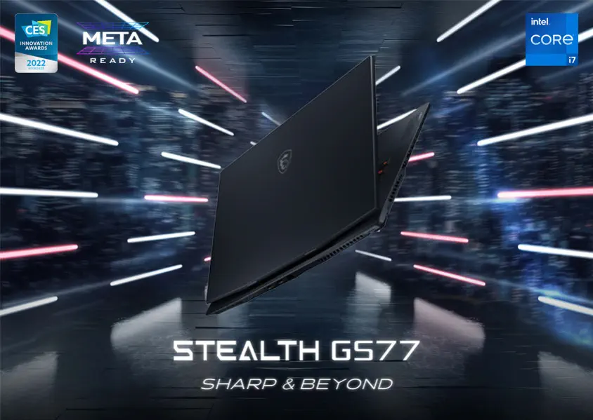 MSI Stealth GS77 12UHS-081TR 17.3″ UHD Gaming Notebook