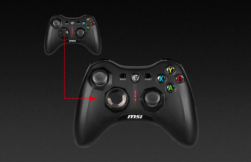 MSI Force GC30 V2 Black Kablosuz Gamepad