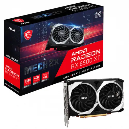 MSI Radeon RX 6500 XT MECH 2X 4G OC Gaming Ekran Kartı