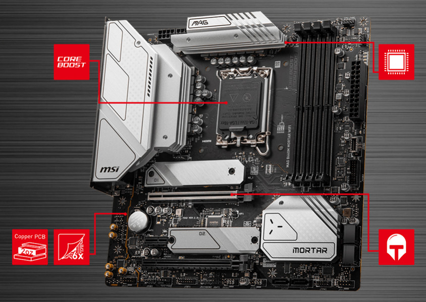 MSI MAG B660M MORTAR WIFI Gaming Anakart