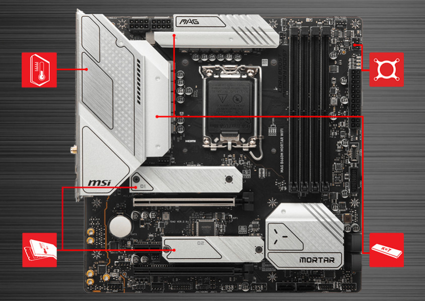 MSI MAG B660M MORTAR WIFI Gaming Anakart