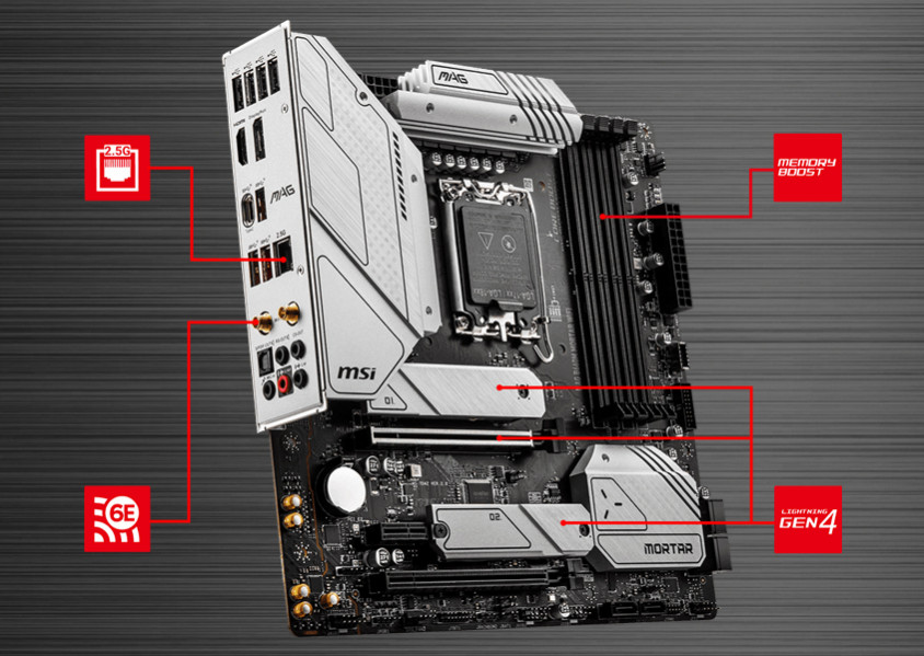 MSI MAG B660M MORTAR WIFI Gaming Anakart