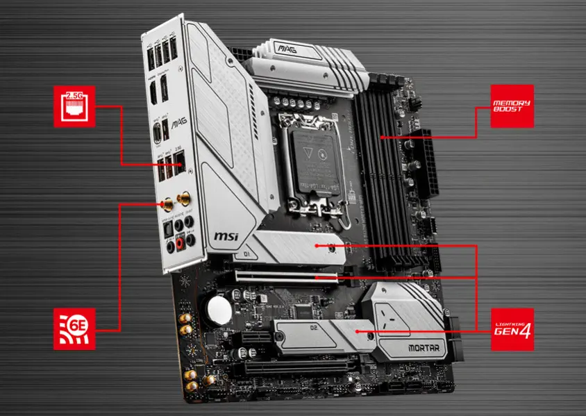 MSI MAG B660M MORTAR WIFI Gaming Anakart