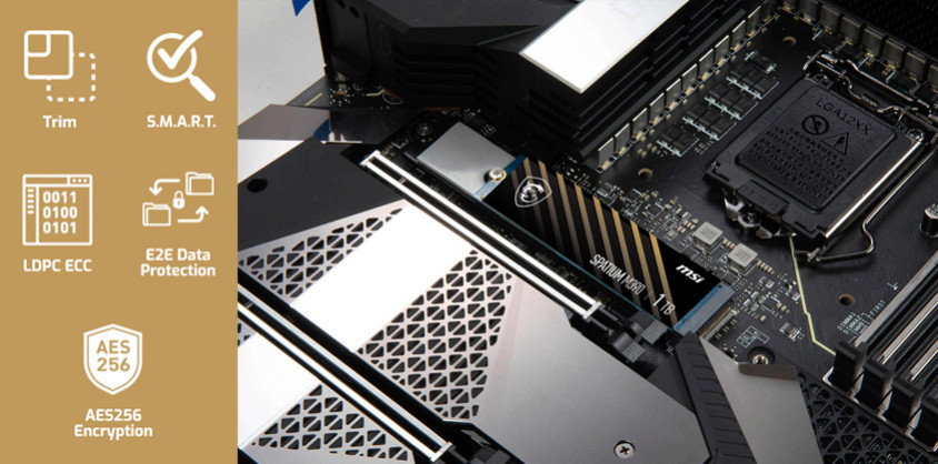 MSI Spatium M390 250GB PCIe NVMe M.2 SSD Disk