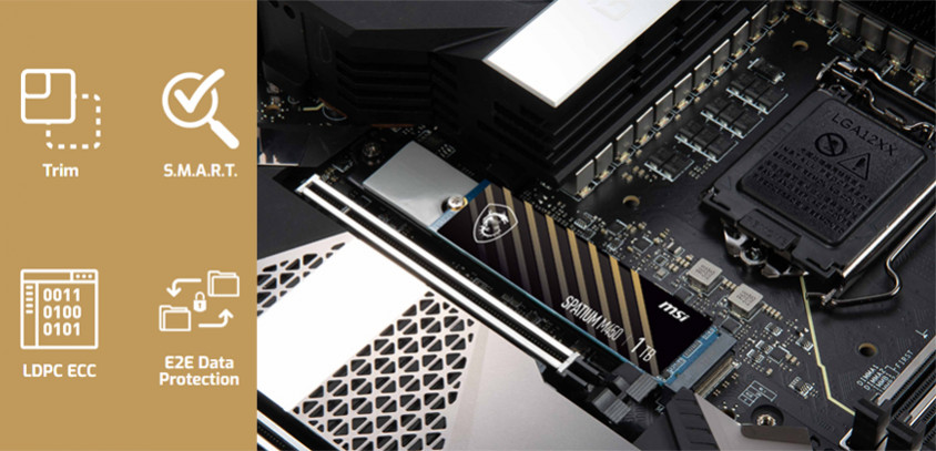 MSI Spatium M450 500GB PCIe NVMe M.2 SSD Disk