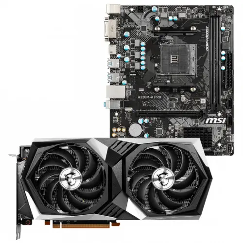 MSI Radeon RX 6600 XT GAMING X 8G Ekran Kartı + MSI A320M-A Pro Anakart Bundle