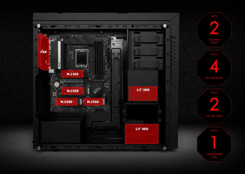 MSI MAG Codex X5 12TD-893TR Gaming Masaüstü Bilgisayar