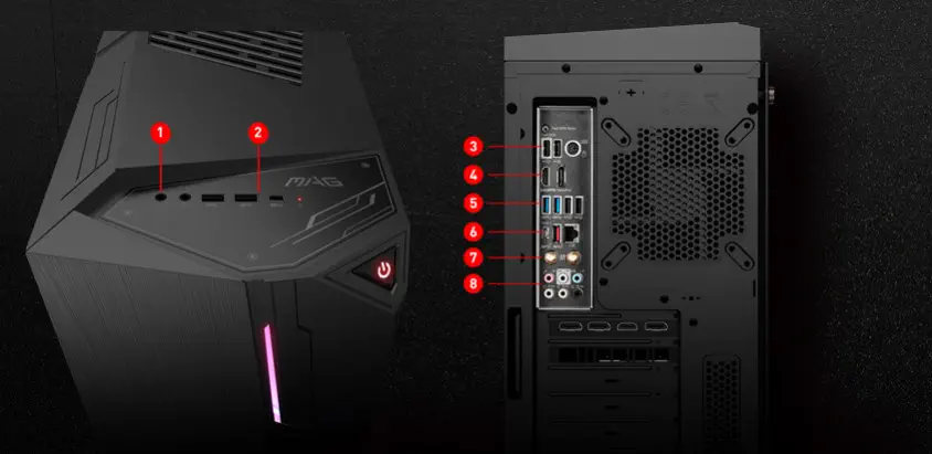 MSI MAG Codex X5 12TD-893TR Gaming Masaüstü Bilgisayar