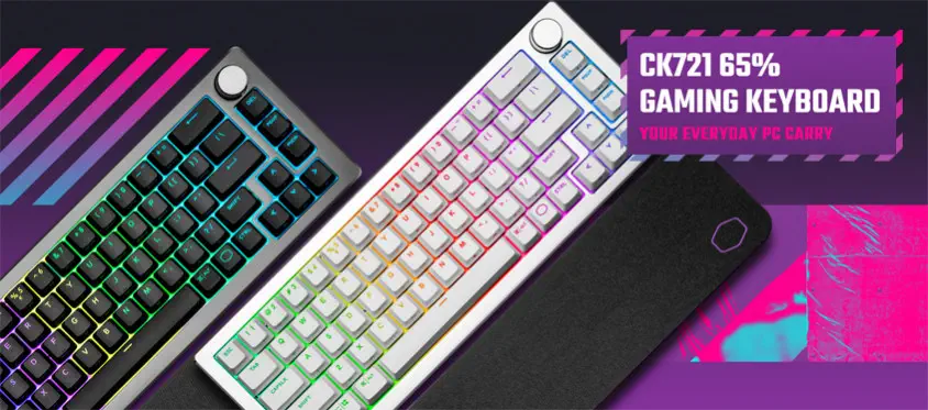 Cooler Master CK721 CK-721-GKTR1-TU Mekanik Kablosuz Gaming Klavye