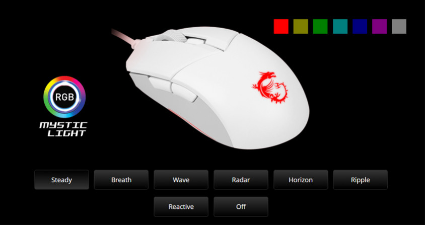MSI Vigor GK30 Combo White Kablolu Gaming Klavye Mouse Set