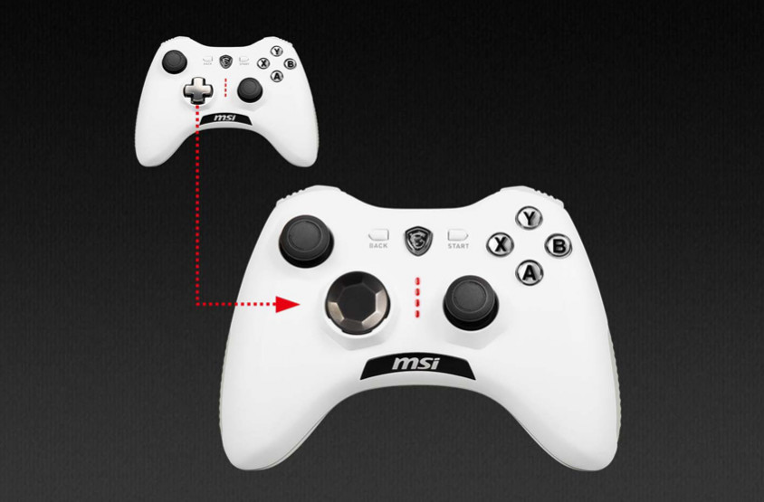 MSI Force GC20 V2 White Gamepad