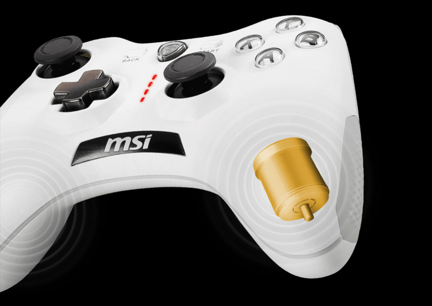 MSI Force GC20 V2 White Gamepad