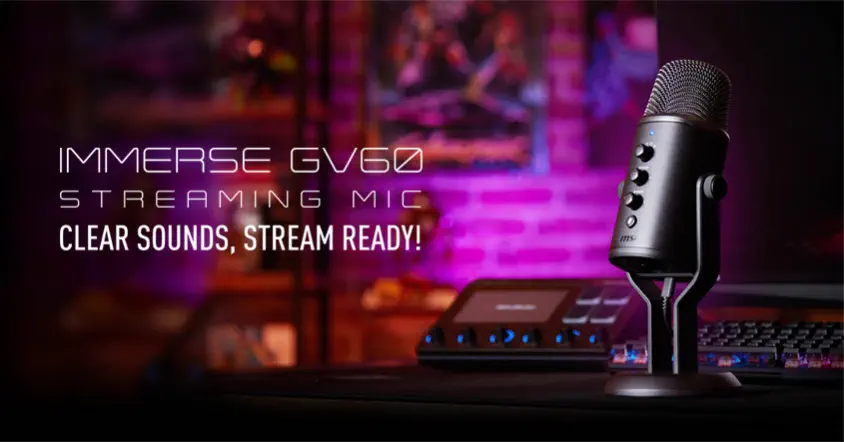 MSI Immerse GV60 Streaming Mic Yayıncı Mikrofonu