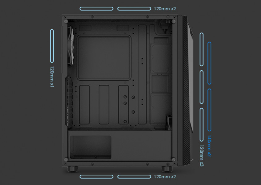 MSI MAG Shield 110R ATX Mid-Tower Gaming Kasa