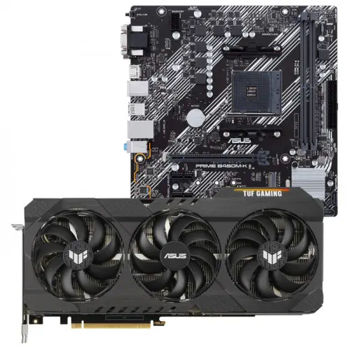 Asus TUF-RTX3070TI-8G-GAMING Ekran Kartı + Asus Prime B450M-K II Anakart Bundle