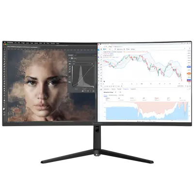 GamePower WQ35 35″ 1ms 180Hz Curved 2K WQHD 3440*1440 Gaming Monitör