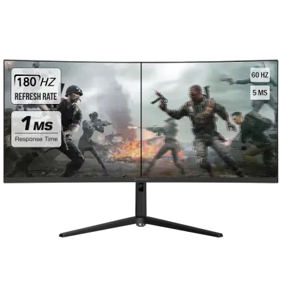GamePower WQ35 35″ 1ms 180Hz Curved 2K WQHD 3440*1440 Gaming Monitör