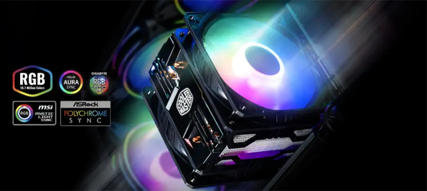Cooler Master Hyper 212 RR-212TK-18PA-R1 LED Turbo ARGB  2x120mm Intel/AMD CPU Soğutucu