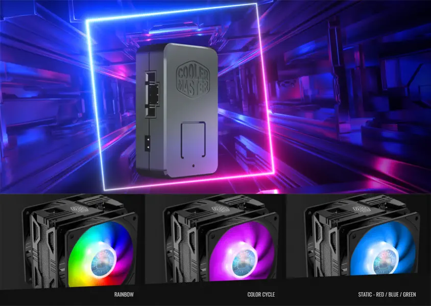Cooler Master Hyper 212 RR-212TK-18PA-R1 LED Turbo ARGB  2x120mm Intel/AMD CPU Soğutucu
