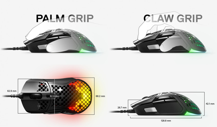 SteelSeries Aerox 5 62401 Kablolu Gaming Mouse