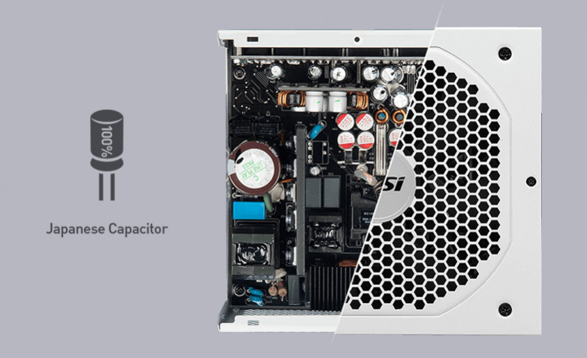 MSI MPG A750GF White 750W Full Modüler Gaming Power Supply