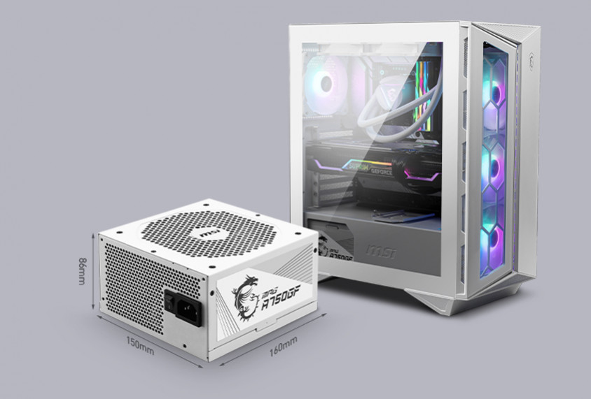 MSI MPG A750GF White 750W Full Modüler Gaming Power Supply