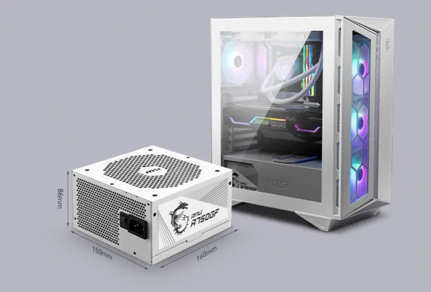 MSI MPG A750GF White 750W Full Modüler Gaming Power Supply