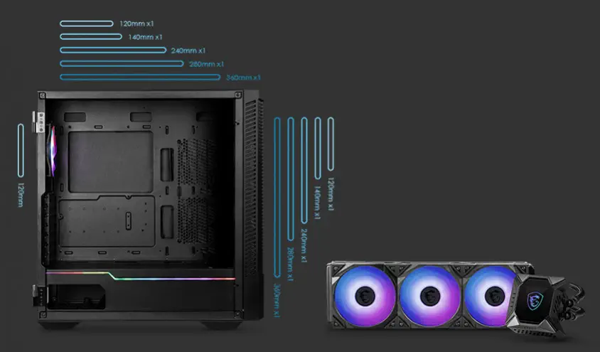 MSI MPG Velox 100P Airflow ATX Mid-Tower Gaming Kasa