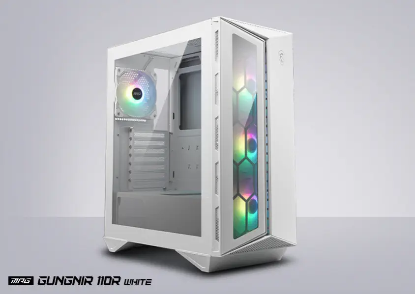 MSI MPG Gungnir 110R White ATX Mid-Tower Gaming Kasa