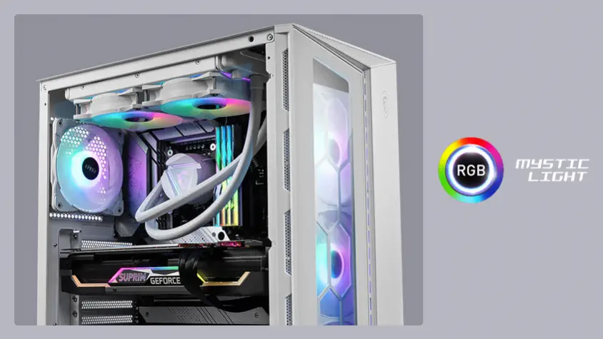 MSI MPG Gungnir 110R White ATX Mid-Tower Gaming Kasa