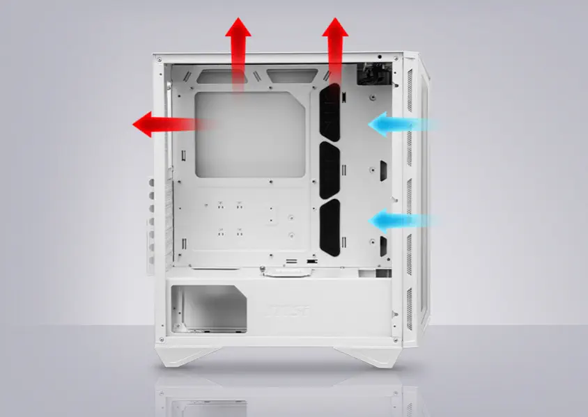 MSI MPG Gungnir 110R White ATX Mid-Tower Gaming Kasa