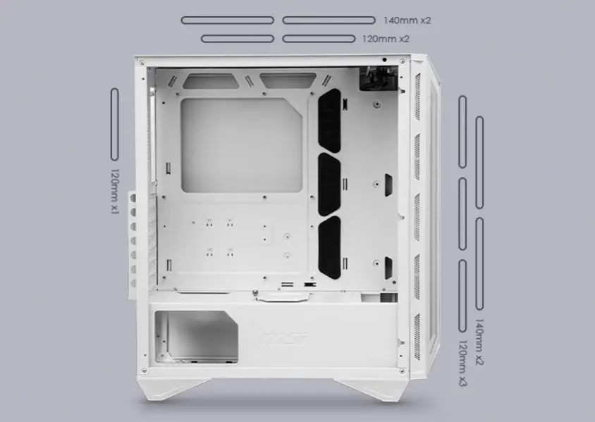 MSI MPG Gungnir 110R White ATX Mid-Tower Gaming Kasa