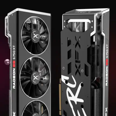 XFX Speedster MERC 319 AMD Radeon RX 6750 XT Black Gaming Ekran Kartı