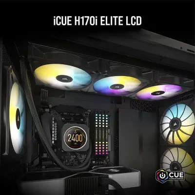 Corsair iCUE H170i Elite LCD CW-9060063-WW İşlemci Sıvı Soğutucu