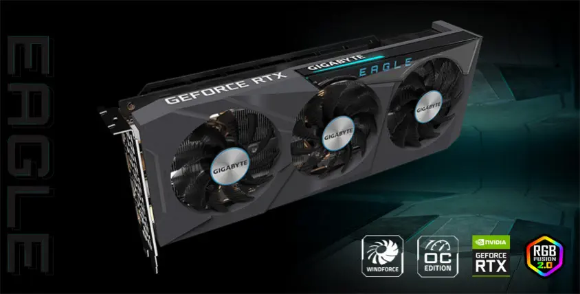 Gigabyte GeForce RTX 3070 Ti Eagle OC 8G Gaming Ekran Kartı