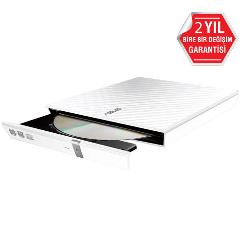 Asus SDRW-08D2S-U Lite Beyaz Harici Dvd Yazıcı