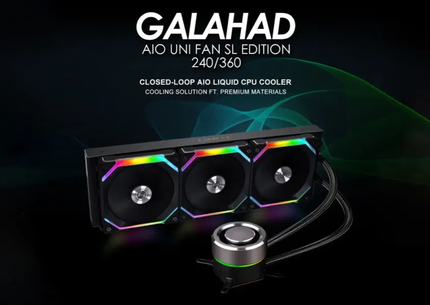 Lian Li Galahad AIO UNI Fan SL Edition 360mm Siyah RGB İşlemci Sıvı Soğutucu (G89.GA360SLB.01)