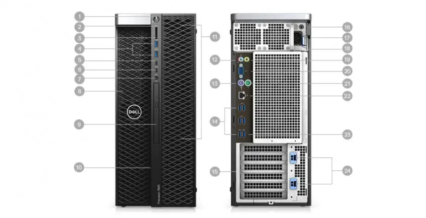 Dell  WS T5820 W-2245-RTX4000 İş İstasyonu