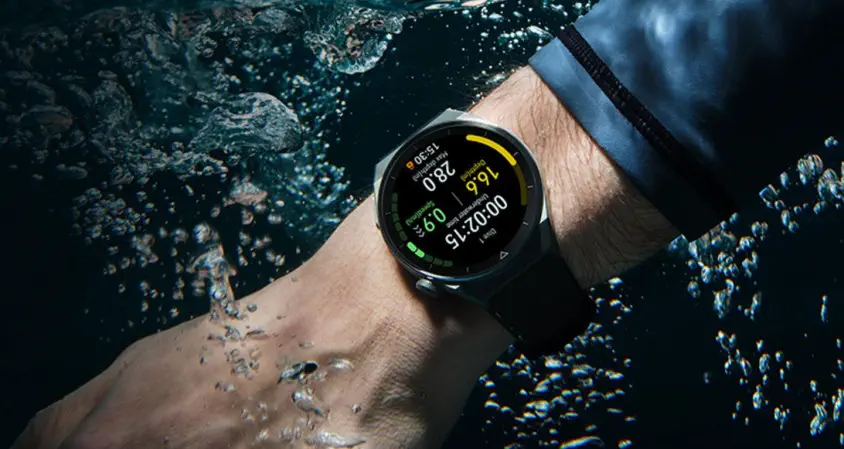 Huawei Watch GT3 Pro 46mm Titanyum Kasa Siyah Kauçuk Kayış