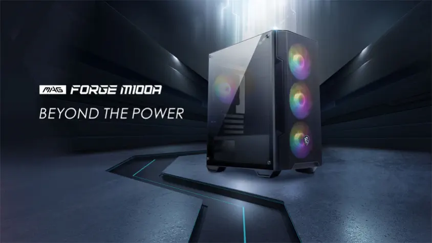 MSI MAG Forge M100A Micro-ATX Tower Gaming Kasa