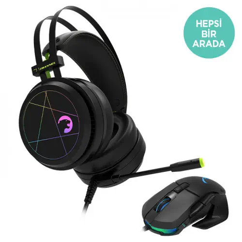 Gamepower Medusa Rainbow Kulaklık + GamePower Kuzan Mouse Bundle