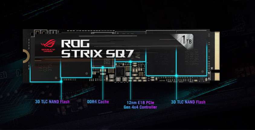 Asus ROG Strix SQ7 PCIe NVMe M.2 SSD Disk