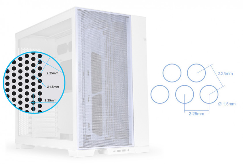 Lian Li O11DE-4W Beyaz Mesh Ön Panel Kiti (G89.O11DE-4W.00)