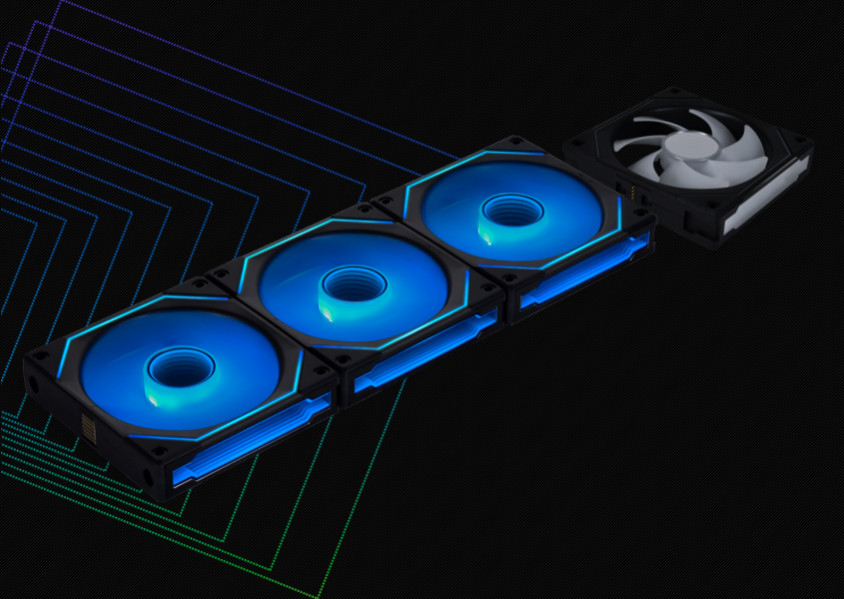 Lian Li UNI Fan SL-INF 120 RGB 3x120mm Siyah Kasa Fanı (G99.12SLIN3B.00)