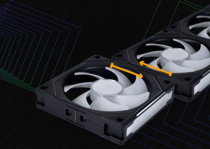 Lian Li UNI Fan SL-INF 120 RGB 3x120mm Siyah Kasa Fanı (G99.12SLIN3B.00)