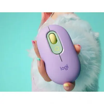 Logitech POP Emoji Tuşlu Optik Cosmos&Lavender Kablosuz Mouse 