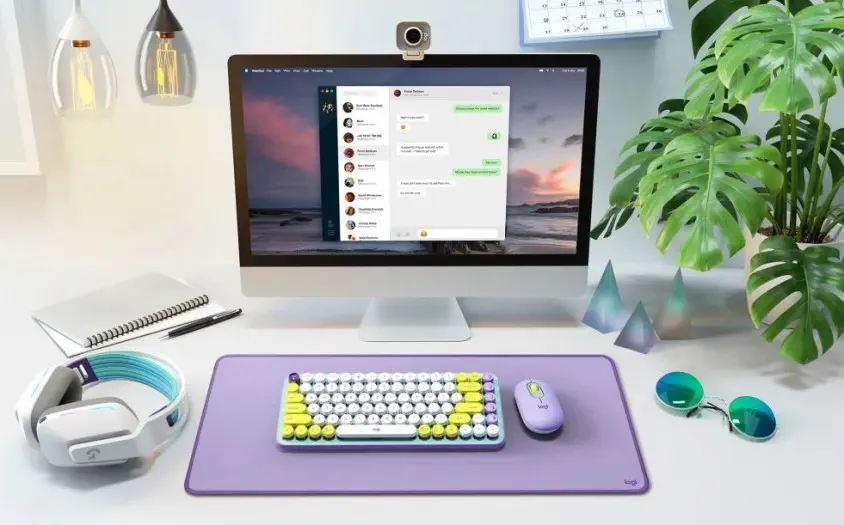 Logitech POP Emoji Tuşlu Optik Cosmos&Lavender Kablosuz Mouse 