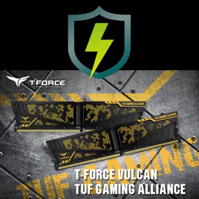 Team T-Force Vulcan TUF Gaming Alliance 8GB (1x8GB) DDR4 3600MHz CL18 Gaming Ram