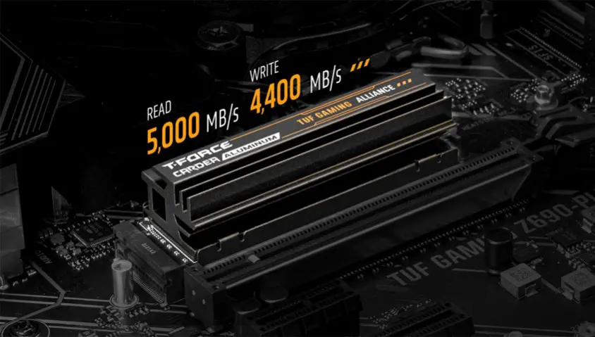 Team T-Force CARDEA Z440 TUF Gaming Alliance 1TB PCIe NVMe M.2 SSD Disk